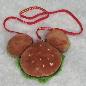 Tokyo Disney Resort Plush Mickey Burger Kids Crossbody Mini-bag